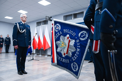 Na zdjęciu Zastępca Komendanta Wojewódzkiego Policji w Katowicach